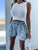 Summer Rhinestone Denim Shorts